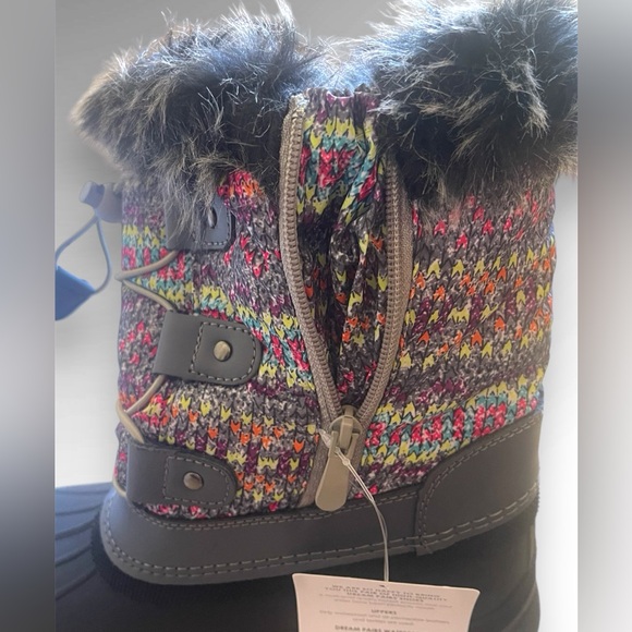 DREAM PAIRS Snow Boots Kids Insulated Waterproof Mid-Calf Boots Size 3 Big Kids - Picture 8 of 10